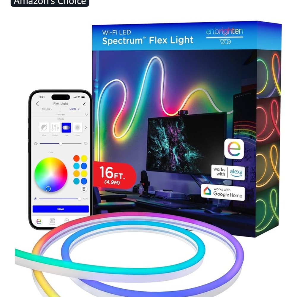 Enbrighten Flex Light - Multicolor LED Strip 8ft new in box